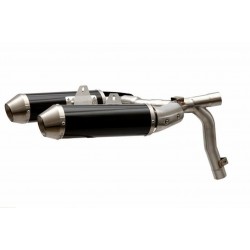 Exhaust Spark round Carbon - Ducati Monster 696 2008-14 / 796 2010-14 / 1100 / S 2009-10