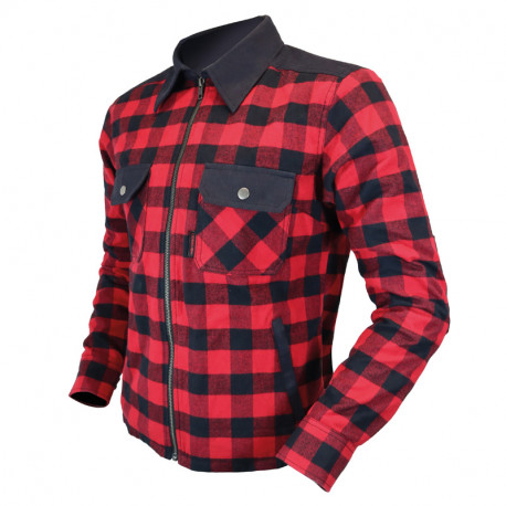 Harisson Chemise Moto Ranger Lady Fit Noir / Rouge