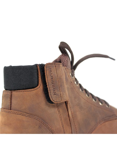 Harisson Custer Commando Brown Motorcycle Shoes