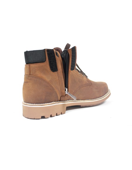 Harisson Custer Commando Brown Motorcycle Shoes