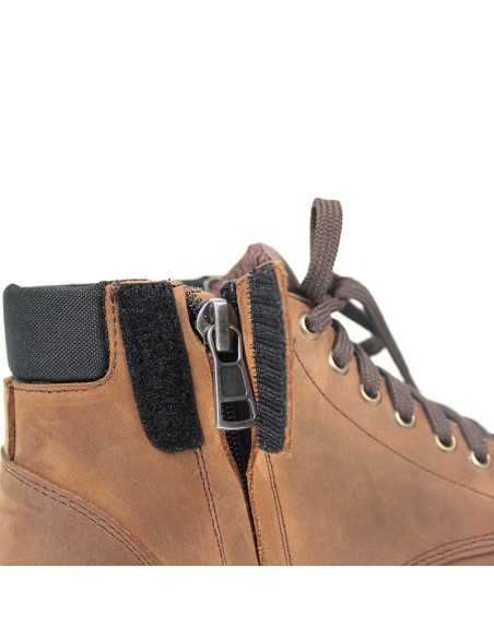 Harisson Custer Commando Brown Motorcycle Shoes