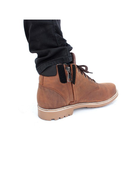Harisson Custer Commando Brown Motorcycle Shoes