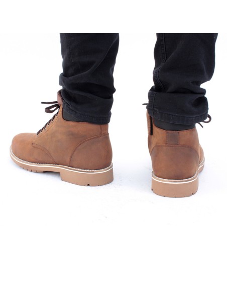 Harisson Custer Commando Brown Motorcycle Shoes