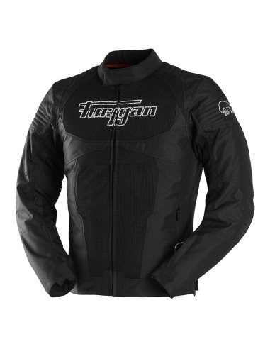 Furygan Veste Moto Textile WB08 Vented+ - Noir et blanc