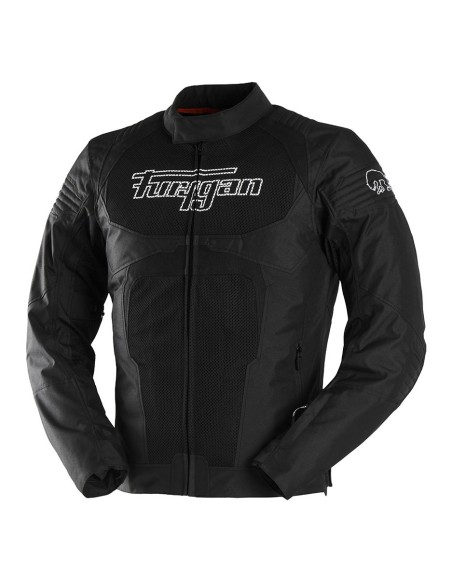 Furygan Veste Moto Textile WB08 Vented+ - Noir et blanc