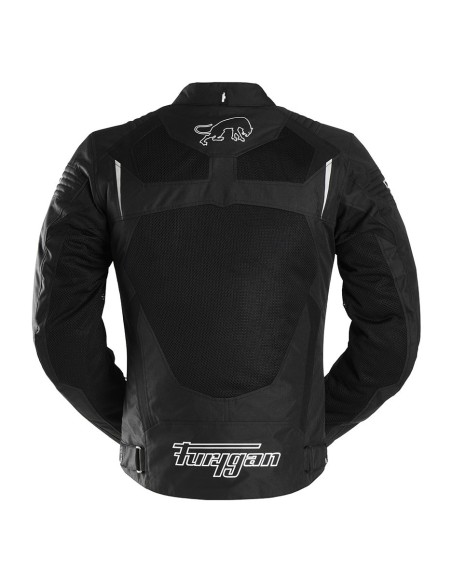 Furygan Veste Moto Textile WB08 Vented+ - Noir et blanc