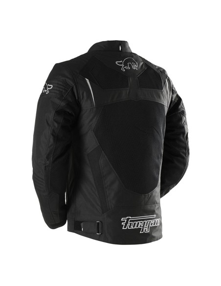 Furygan Veste Moto Textile WB08 Vented+ - Noir et blanc