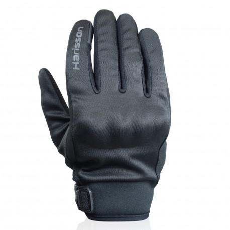 Harisson Score Full Black Summer Motorcycle Gloves