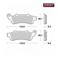 Disc brake pads Rear WRP - WG-7322-F3