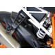 Powerbronze Hinterradabdeckung matt schwarz - KTM 1290 Super Duke R 15 /+