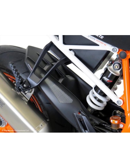 Powerbronze Hinterradabdeckung matt schwarz  - KTM 1290 Super Duke R 15 /+