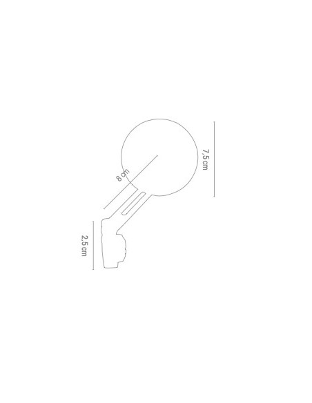 Chaft Damon Handle Grey handlebar Mirror