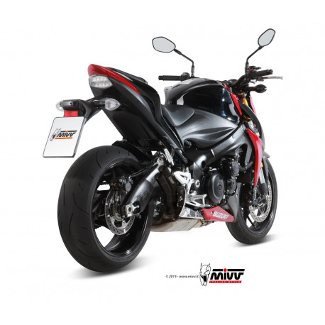 Auspuff Mivv Double Gun Schwarz - Suzuki GSX-S 1000 2015-20 // GSX-S 1000 F 2016-21