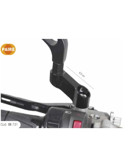 CNC Chaft  Extender for rear-view mirror