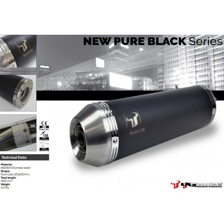Full line Ixrace X-pure Black Yamaha YBR 125 05-16