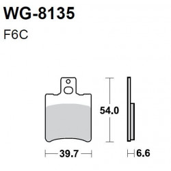 Plaquettes de frein Avant WRP - WG-8135-F6C