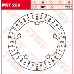 Brake disc TRW MST239