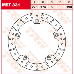 Disque de frein Arrière TRW MST331