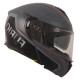 Casque Moto Vito Modulable Furio noir / rouge