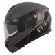 Casque Moto Vito Modulable Furio noir / rouge