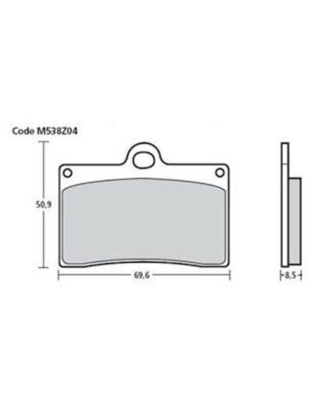 Brembo Upgrade Front Brake Pads M538Z04