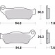 Brembo Brake Pads Front 07BB04