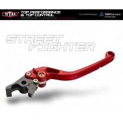 Levier frein Titax Streetfighter Normal Rouge R35