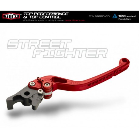 Brake lever Titax Streetfighter Normal Red R35