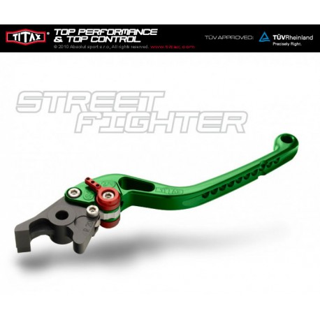 Brake lever Titax Streetfighter Normal Green R35