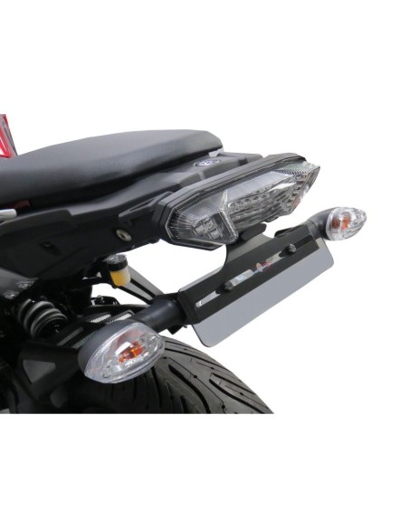 Support de plaque Powerbronze Noir - Yamaha Tracer 7 // Tracer 7 GT 2020/+