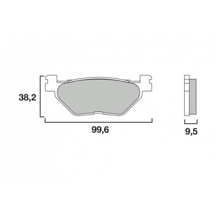 BREMBO Brake Pads Rear 07YA39SP