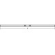 Fehling Straight Handlebar Wide Ø 25.4 mm / 985 mm