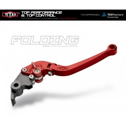 Brake lever Titax Folding Normal Red R35