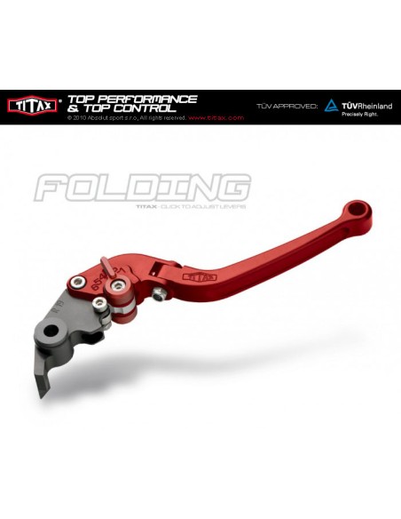 Clutch lever Titax Folding Normal Red L52