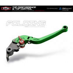 Clutch lever Titax Folding Normal Green L52