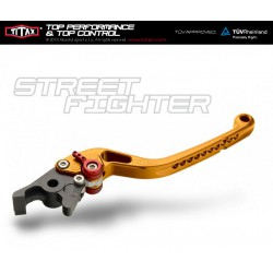Levier d embrayage Titax Streetfighter Normal Jaune L52
