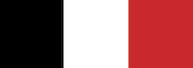 Schwarz/rot/weiß