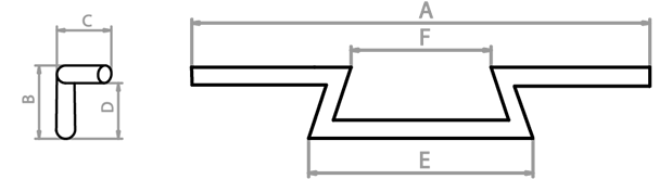 Guidon Fehling en Z 25.4 mm Ø (1") / 800 mm