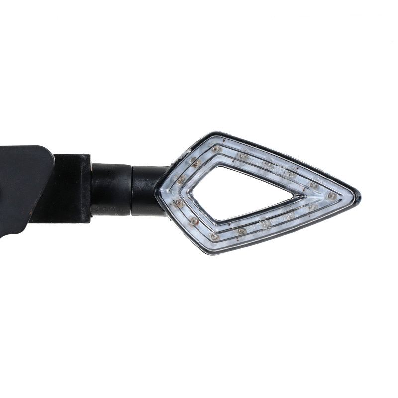 LED Blinker Chaft Pitch schwarz/klar