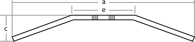 Fehling Drag-Bars Ø 25.4 mm / 635 mm (with notch for electric cable)